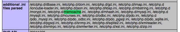 memcache-ini