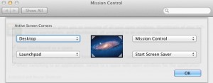 OS X Lion Hot Corner